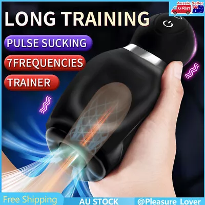 $46.99 • Buy Auto Penis Sucking Masturbator Massager Vibrator Masturbation Cup Sex Toys Man