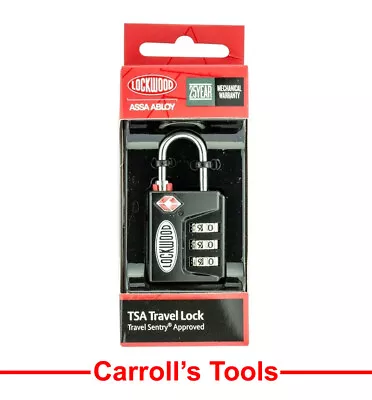 $19.98 • Buy Lockwood 3 Wheel Combination TSA Luggage Lock