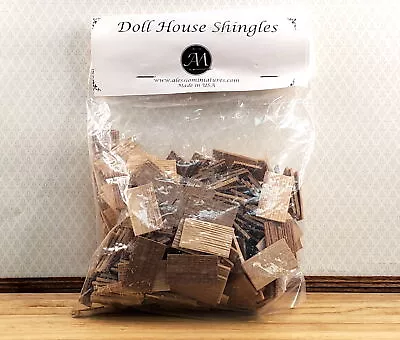 Dollhouse Shingles Small Bag Cedar Wood 1:12 Scale 200 Pieces Alessio Miniatures • $16.75