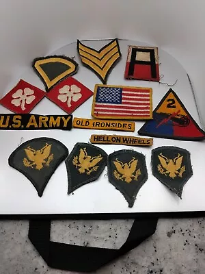 Lot Of Vintage US Military Patches  Army Mixed War Veteran Sew On • $3.75