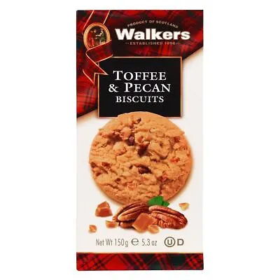 Walkers Toffee And Pecan Biscuits 150g Shortbread Biscuits • £7.49