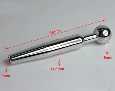 Male Urethral Stretching Sounds Dilator Through Hole Stainless Steel Beads Plug • $14.99