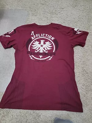 Affliction Burgundy Men's Tee Shirt 2XL • $9