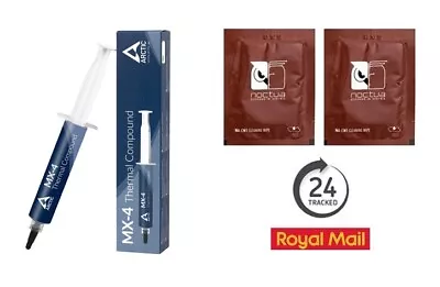 Arctic MX-4 Thermal Compound 4g Tube Paste 2024 And 2 Noctua CPU Wipes RM 24 Hr • £6.97