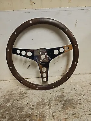 Vintage Superior Performance Products The 500 Flat Wood Steering Wheel  • $350