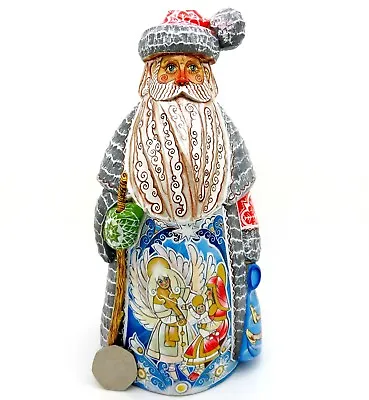 Wooden Figure Carved Russian Doll Father Christmas Santa UNIQUE NATIVITY Signed • £188.99