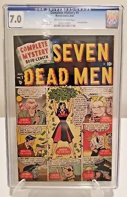 Complete Mystery #1 SEVEN DEAD MEN Stan Lee And Gene Colan Stories • $489.95