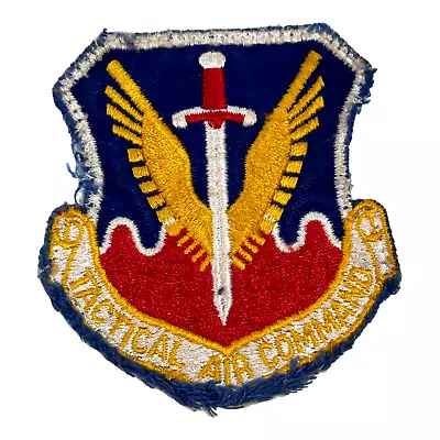 Vintage US Air Force Tactical Air Command Patch Cut Edge Snow Back No Glow • $10