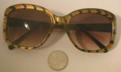 Vintage ELLEN TRACY Sunglasses Striped Tortoise ETS649 BRN-34 5618-140  NICE**  • $25