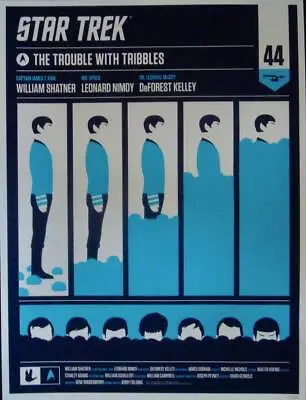 STAR TREK TROUBLE WITH TRIBBLES SPOCK Limited Edition Print OLLY MOSS MONDO R10 • $1000