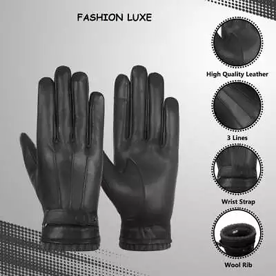 Fashion Luxe Men's & Women's Winter Gloves With Wrist Strap & Without Strap • $15.99