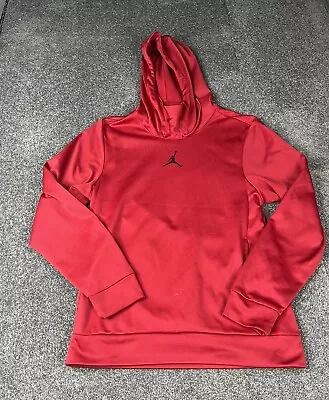 Nike Air Jordan Jumpman Hoodie Mens Small Red Black Logo Basketball Jumper Top • $29