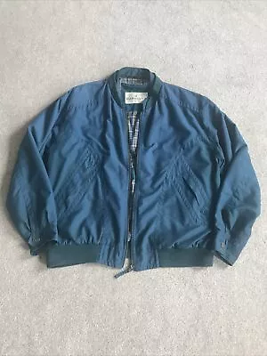 £34 • Buy Baracuta Vintage Harrington Bomber Men’s Medium Jacket Coat - Green/Blue- Tartan