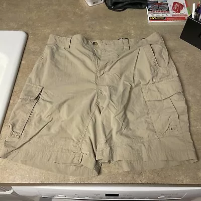 REI Men's Nylon Cargo Shorts Men’s Size XL  Elastic Tan • $7