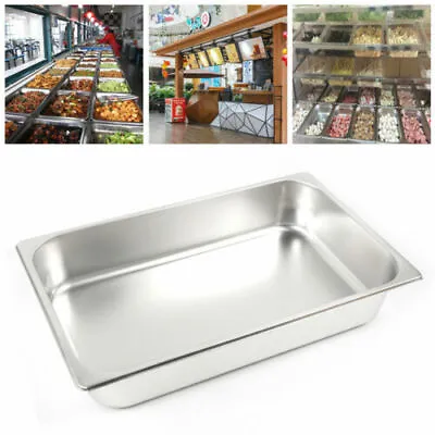 6 Pack Stainless Steel Steam Prep Table Deep Food Pan Commercial Catering Buffet • $25