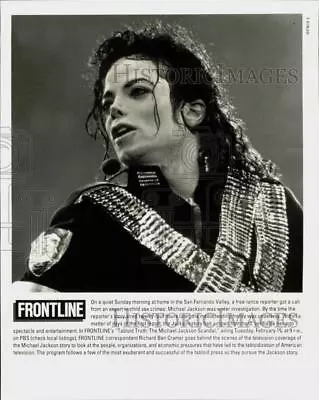 Press Photo Singer Michael Jackson - Kfp04602 • $17.99