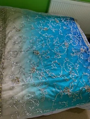 £90 • Buy Brand New Beautiful Heavy Net Indian Saree Sari With Petticoat