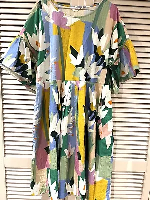 Beautiful GORMAN “Myrtle Magic” Cotton Dress * Size 12 (also Fits 14) • $155