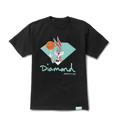 Black Medium Diamond Supply X Space Jam Bugs Bunny Tee • $26.50
