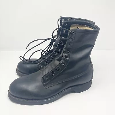 VTG 1974 Addison Shoe Company Boots Combat Military 42441 Men Size 6 Women 8 • $39.88