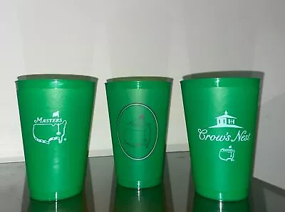 2024 Masters Cups Green Set Of 3 Different Cups Augusta National • $10