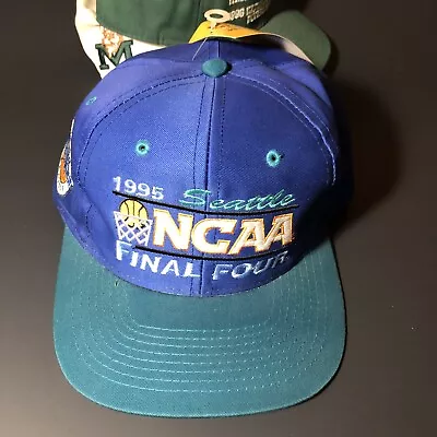 Vintage 1995 NCAA Final Four Seattle Basketball Snapback Hat New With Tags • $40