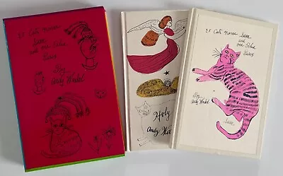 £275 • Buy Andy Warhol 1988 Uk 1st Ed  25 Cats Name Sam  &  Holy Cats  2 Bk Set In Slipcase