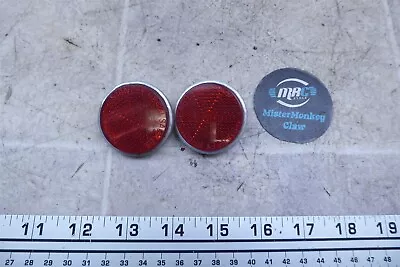 1971 Yamaha HT1 90cc Y878) Left And Right Rear Red Reflectors Set • $22.30