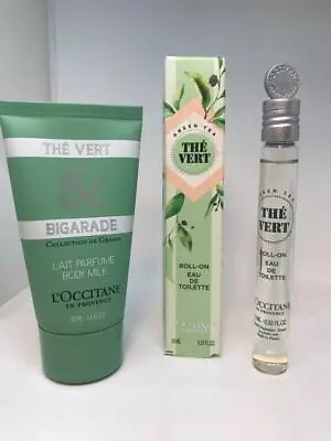 L'occitane En Provence The Vert Roll On Edt 0.33oz +perfumed Body Milk1.6oz New • $37.99