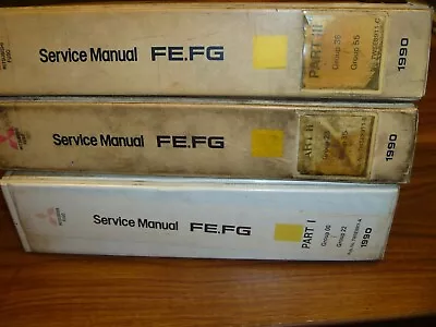 1990 Mitsubishi Fuso FE FE160 FE180 FE85 Truck Shop Service Repair Manual Set • $419.30