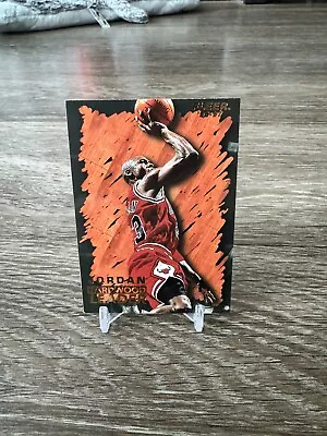 1996-97 Fleer Basketball Michael Jordan Hardwood Leader #123-Chicago Bulls • $6.69