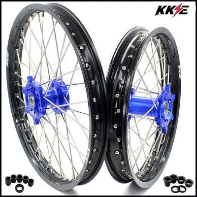$529 • Buy KKE 21/18 CNC Wheels Rims Set For Yamaha YZ125 1999-2023 YZ250F YZ450F 2003-2022