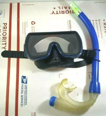 Vintage DACOR Tempered Lens Scuba Diving Goggles Mask W/ TABATA Snorkeling Tube • $29.50