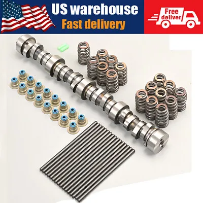 Stage 4 LS Cam Camshaft Kit W/ 7.400  Pushrods For LS1 LS2 LS3 4.8 5.3 6.0 6.2 • $204