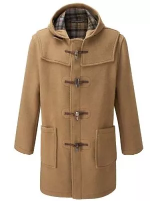 Original Montgomery Mens Duffle Coat - Toggle Coat (Camel Medium) Brown • $149.99
