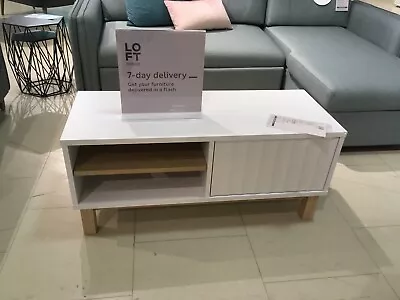£40 • Buy BRAND NEW! M&S TV Table Stand Scandinavian Nordic Style - White And Light Oak