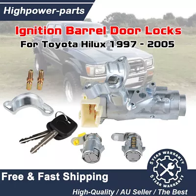 Ignition Barrel Door Locks & 2 Keys For Toyota Hilux 1997-2005 Tilt Steering • $40.85