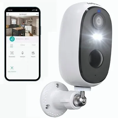 £49.99 • Buy 2K WIFI IP Camera 10000mAh Wireless CCTV Smart Home Security IR Cam Outdoor