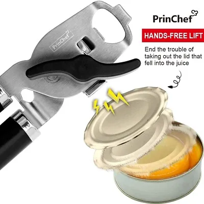 PrinChef Can Opener With Magnet No-Trouble-Lid-Lift Best Can Opener Smooth Edge • $14.99