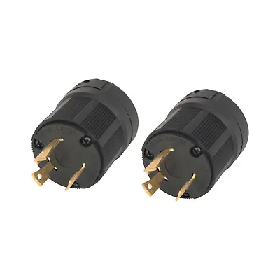 2-pk NEMA L6-30P Male Plug 30A 250V Locking Plug L6-30 For Generator RV Welder • $15.99