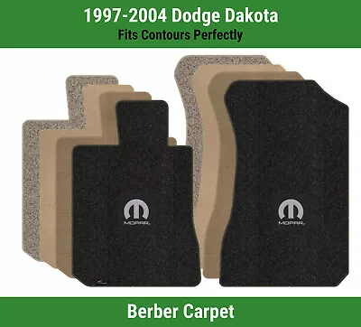 Lloyd Berber Front Row Carpet Mats For '97-04 Dodge Dakota W/Black M-Mopar Logo • $160.99