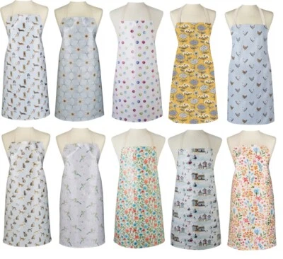 £8.59 • Buy COOKSMART Kitchen Cooking Craft APRON Cotton Wipeable Wipe Clean PVC Coating NEW