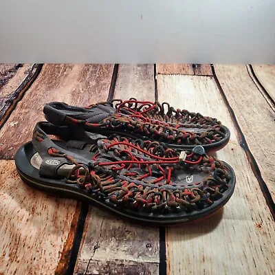 Keen Men's UNEEK Leather Sandals 9 Men Rope Leather Sports Fisherman Multicolor • $34.99
