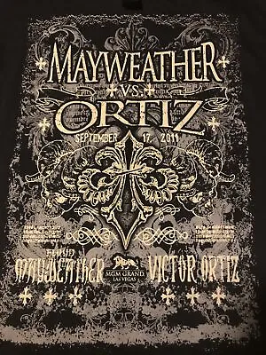 Mayweather Vs Ortiz Boxing T Shirt 2011 MGM Boxing T Shirt Size Medium • $17