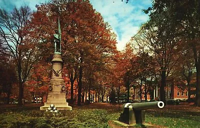 Postcard The Diamond Park Bronze Sentinel Monument Meadville Pennsylvania PA • $5.50