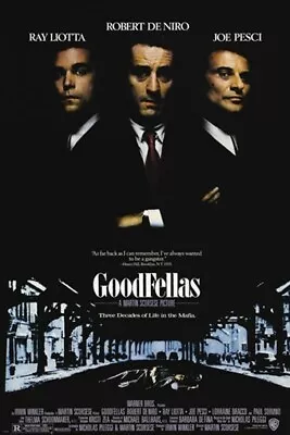 GOODFELLAS Classic Movie Poster ITALIAN MAFIA Murder Corruption PRIZED 20x30 • $9.99