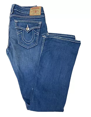 True Religion Woman 29X32 Becky Bootcut Jeans USA Western Rock • $34.50