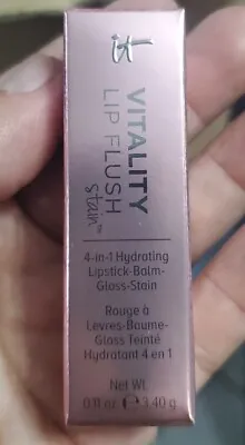 IT Cosmetics Vitality Lip Flush Stain~ PRETTY WOMAN~4 In 1 Hydrating-Balm-gloss. • $16
