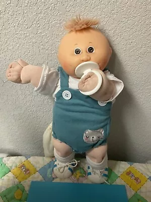 Vintage Cabbage Patch Kid Preemie Boy With Pacifier HM#4 OK Factory 1987 • $185