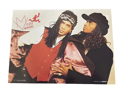 Milli Vanilli Original Poster 20x28 New Old Stock Excellent Condition • $19.95